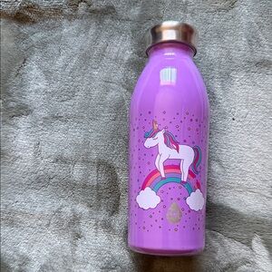 Unicorn Dreams Purple Kids Water Bottle